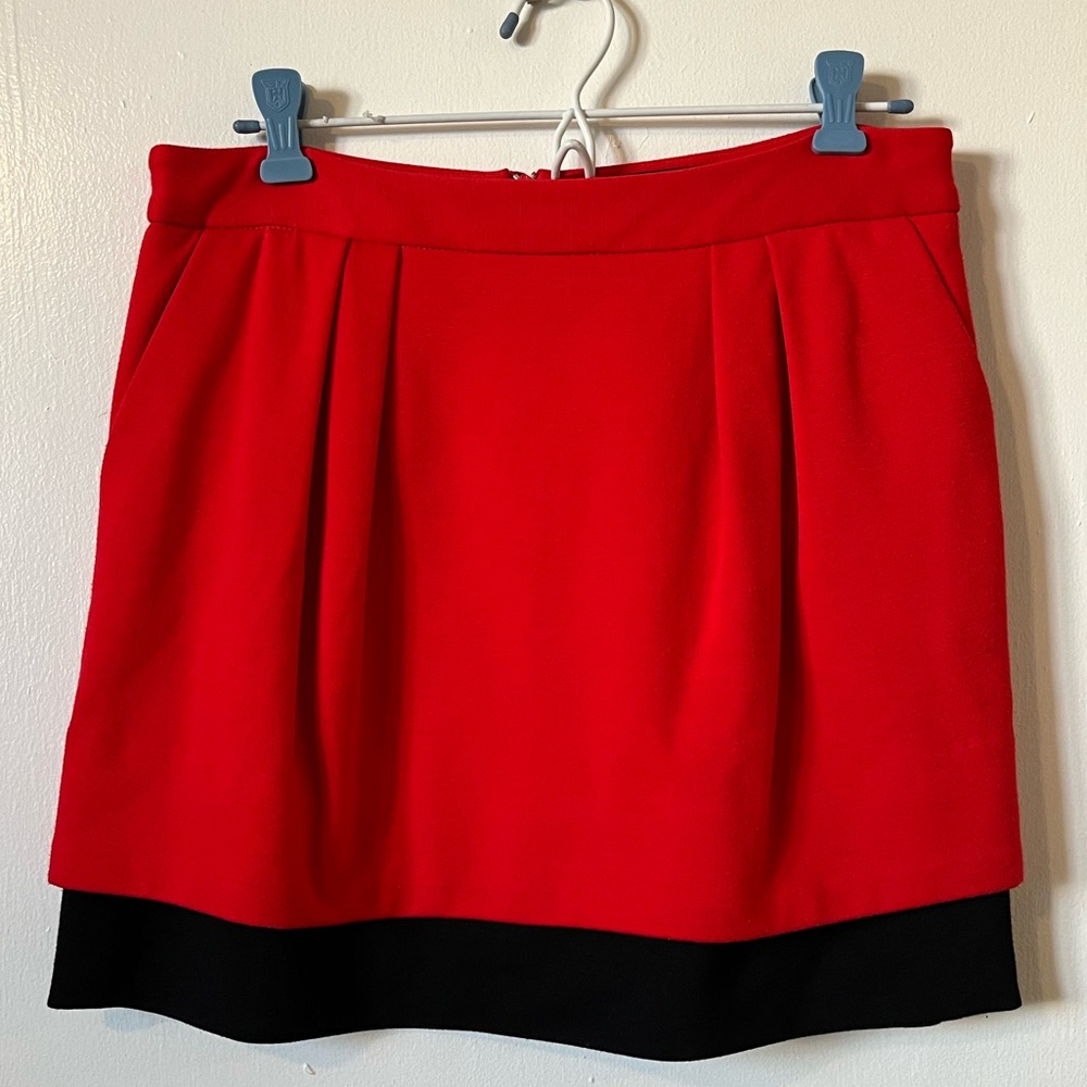Averly Red and Black Women's Skirt size 4